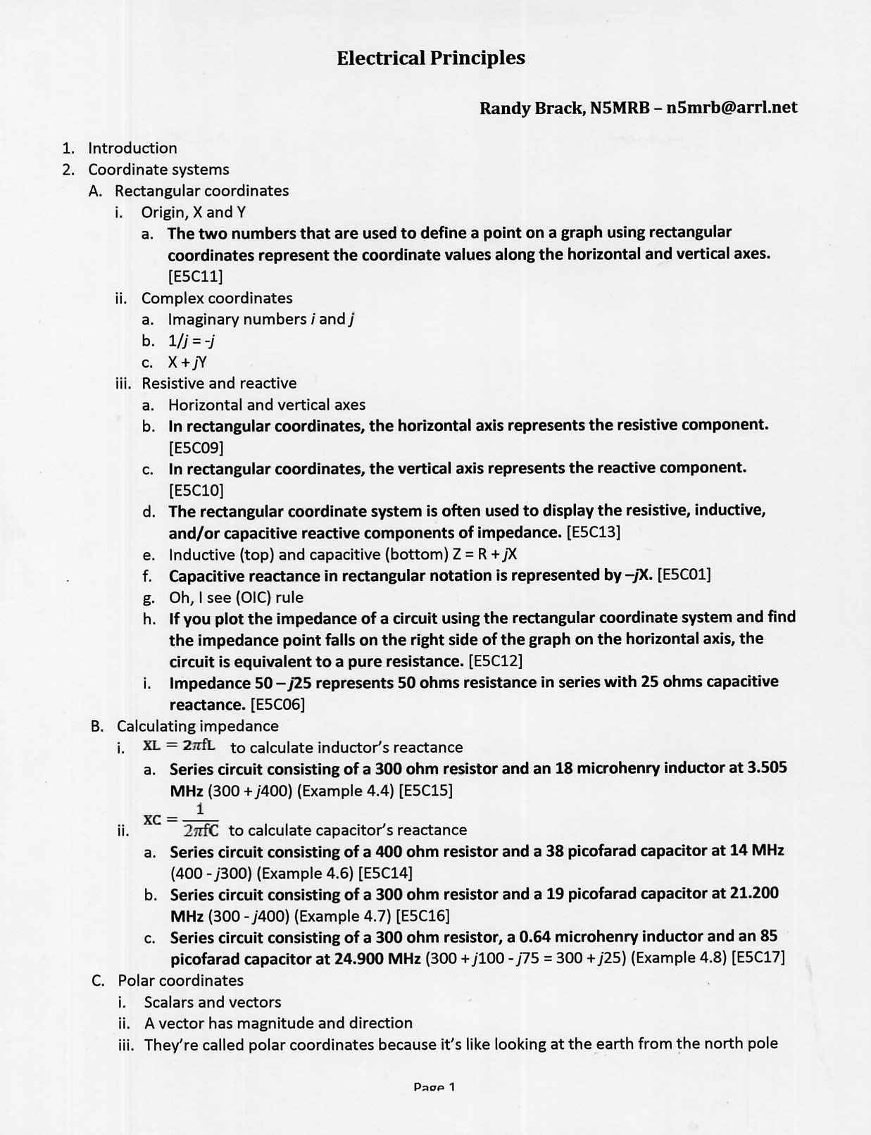 Chapter 4 Electrical Principles - Pages 4-1 through 4-34